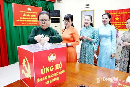 Ủy ban MTTQ Việt Nam tỉnh Đồng Nai tiếp nhận ủng hộ của hơn 5,1 ngàn cá nhân, tập thể giúp đồng bào khắc phục hậu quả thiên tai